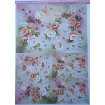 Decoupage paper roses Design