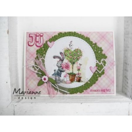 Marianne Design Troqueles de corte: Frontera del corazón