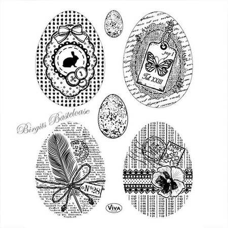 Viva Dekor und My paperworld Transparent stamp: Vintage Easter Eggs