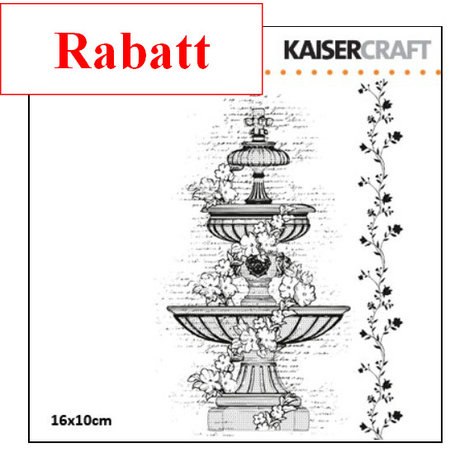 Kaisercraft und K&Company Transparent Stempel, Wasserbrunnen