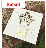Spellbinders und Rayher Punching and embossing template: Shapeabilities, Swallowtail Tags