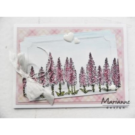 Marianne Design timbro trasparente: confine del piccolo, foxgloves
