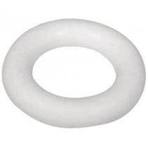 En Styrofoam form, flat ring
