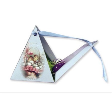 BASTELSETS / CRAFT KITS: Bastelset for 8 Gift pyramids at Easter