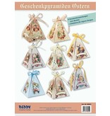 BASTELSETS / CRAFT KITS: Bastelset pour 8 pyramides de cadeaux à Pâques