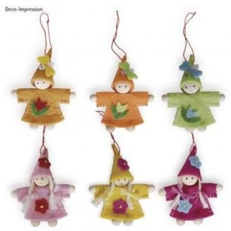 Exlusiv Bastelpackung felt figures, 6 pieces, 8.5 cm