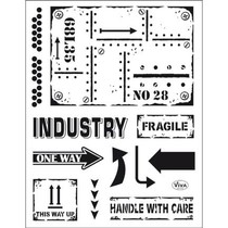 Transparant stempel: industriële stijl