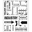 Viva Dekor und My paperworld timbre transparent: style industriel
