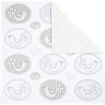 Papel de diseño, 30,5 x30, 5 cm, 5 hojas