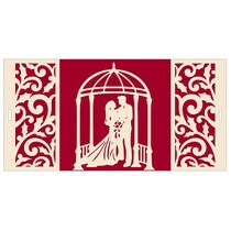 Pop-up exclusif des cartes de mariage toile de fond