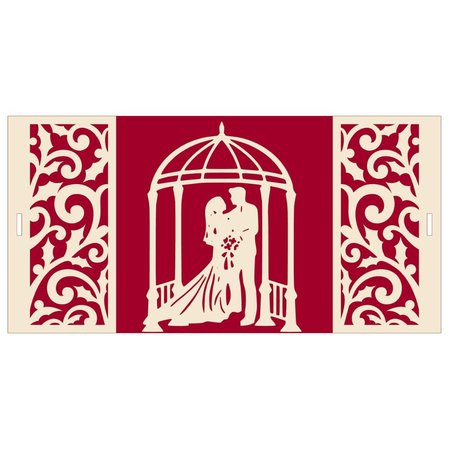 BASTELSETS / CRAFT KITS: ExclusivePop-Up Cartões de casamento pano de fundo