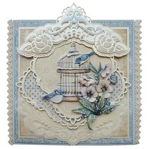 Skæring og prægning stencils, LR0281, Creatables, Petra hjørner