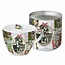 DECOUPAGE AND ACCESSOIRES 1 Exclusive Designer Vintage cup in pretty metal box (large)