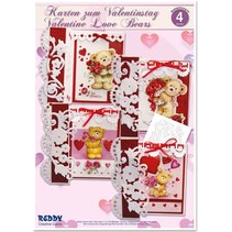 Kit complet Artisanat, cartes pour différentes occasions "ours d'amour"