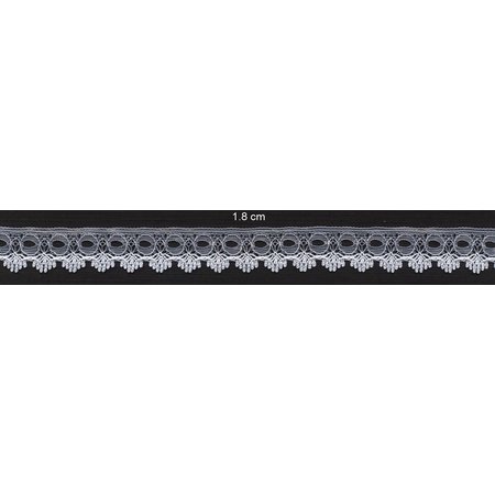 DEKOBAND / RIBBONS / RUBANS ... Spitzenbordüre, 12mm, weiß