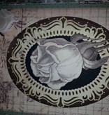 Objekten zum Dekorieren / objects for decorating De tres alas icono de madera - con bisagras de metal de 18 x 22 cm