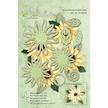 Estampage et emboutissage pochoirs, fleur