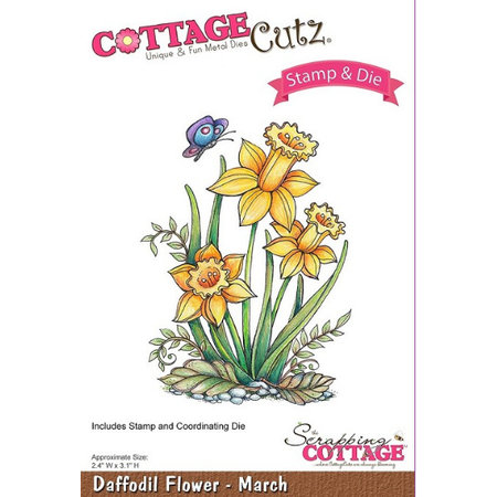 Cottage Cutz NEW stamping stencil stamp +: Flower