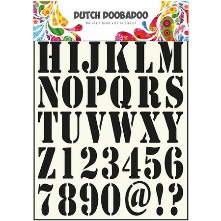 Dutch DooBaDoo des modèles de lettres universelles et chiffres