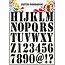 Dutch DooBaDoo des modèles de lettres universelles et chiffres