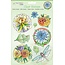 Stempel / Stamp: Transparent Gennemsigtige stempler: blomster og guldsmed