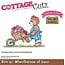 Cottage Cutz NEW Stamping template + stamp: Bear with wheelbarrow