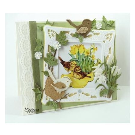 Marianne Design Punching template: Petra's square with nest
