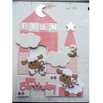 Punching and embossing template Collectables - Eline's sheep