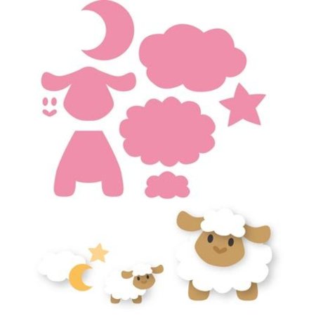 Marianne Design Puncionar e modelo embossing Collectables - ovelha Eline