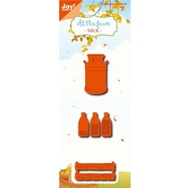 Cutting dies: Milk bottle, box, pot