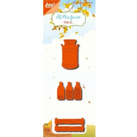 Joy!Crafts Stanzschablonen: Milchflasche, Kiste, Kanne