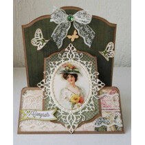 Punching template: Oval frames and 2 corner