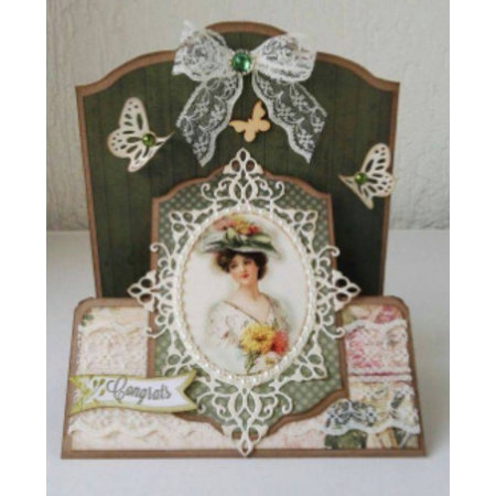 Joy!Crafts Stanzschablone: Ovale Rahmen und 2 Ecke
