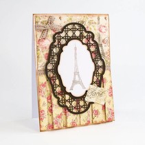 troqueles de corte: Deco Oval Trellis (tamaño: 168 x 118 mm)