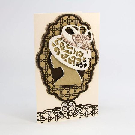 TONIC Cutting dies: Deco Oval Trellis (size: 168 x 118 mm)
