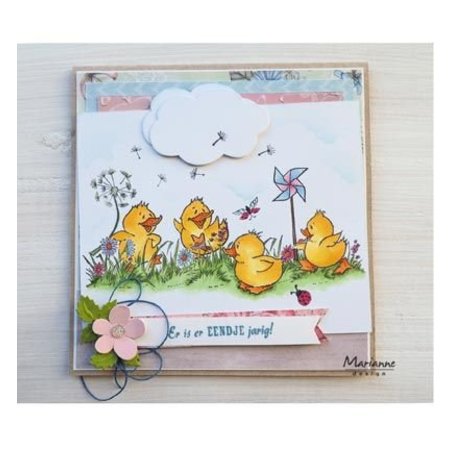 Marianne Design Transparent Stamp: cute ducklings