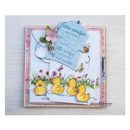 Marianne Design Transparant Stempel: schattige eendjes