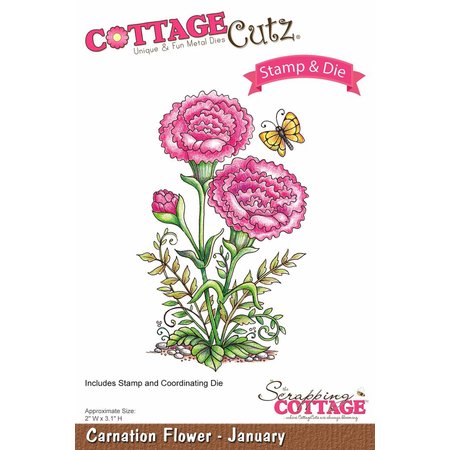 Cottage Cutz NY stempling stencil stempel +: Flower