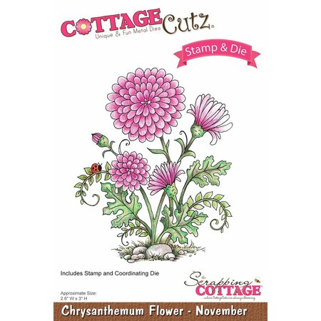 Cottage Cutz NEU Stanzschablone + Stempel: Flower