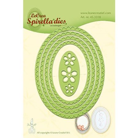 Leane Creatief - Lea'bilities Stansmessen: Spirella ovalen