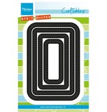 Marianne Design Stansning jig Basic Passepartout med Stitchlinien