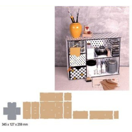 Crealies und CraftEmotions MDF 3D sorteren module