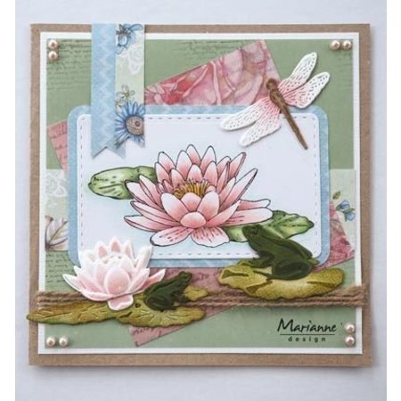 Marianne Design Punching mal: Tiny er vannlilje