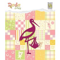 Stansning skabelon: Stork