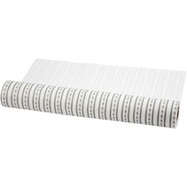 Design filt, B: 45 cm, hvid og grå, 1 m
