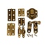 Embellishments / Verzierungen Mini Fittings, size 30 mm, antique gold