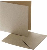 KARTEN und Zubehör / Cards Tamaño de tarjeta de 12,5 x12, 5 cm, natural