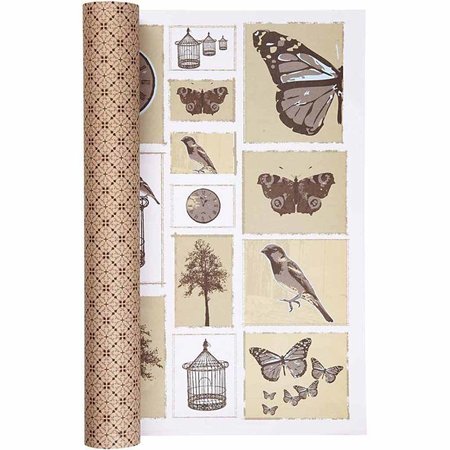 KARTEN und Zubehör / Cards Tamanho do cartão 12,5 x12, 5 cm, natural