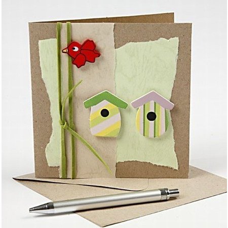 KARTEN und Zubehör / Cards Afmeting kaart 12,5 x12, 5 cm, natuurlijke
