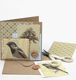 KARTEN und Zubehör / Cards Tamanho do cartão 12,5 x12, 5 cm, natural